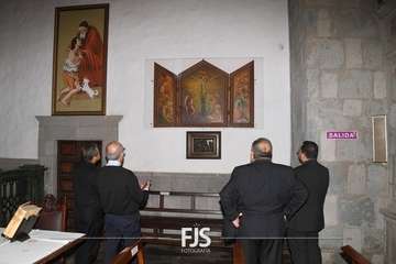 Visita del nuncio del Papa a la Basílica de Telde/Francisco Javier Santana y Antonio Alí.
